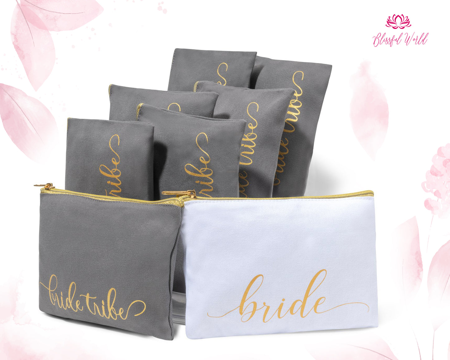 Personalized Makeup Bag | Bridesmaid Cosmetic Bag | Custom Makeup Bag | Bridesmaid Proposal | Bridesmaid Gift | Gift for Her | Makeup Pouch