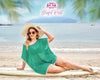Lace Bridesmaid Coverup with Pom Pom Trim – Stylish Beachwear Wrap
