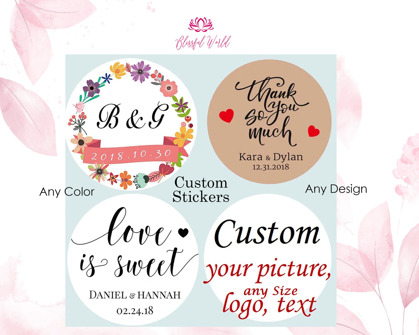 Personalized Brand Logo Stickers