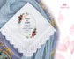 Personalised Wedding Handkerchief Gift for Mother of the Bride, Father of the Bride Gift / father of the bride any message / Parents Wedding Gift / Personalised Hankie