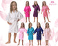 Spa Party Satin robes for girls, Personalized robes, Sleepover robes,Girl robe, Slumber party robes, Flower Girl Robes, Junior Bride