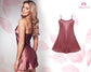 Luxurious Satin Soft Tone Baby Doll Nightgown – Bridal Lingerie, Elegant Wedding Sleepwear, Satin Honeymoon Nightwear