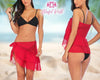 Beach Wrap Skirt Cover-Up  Sarong A-Line Casual Seaside Dress Chiffon Resort Wear Summer Vacation Beachwear