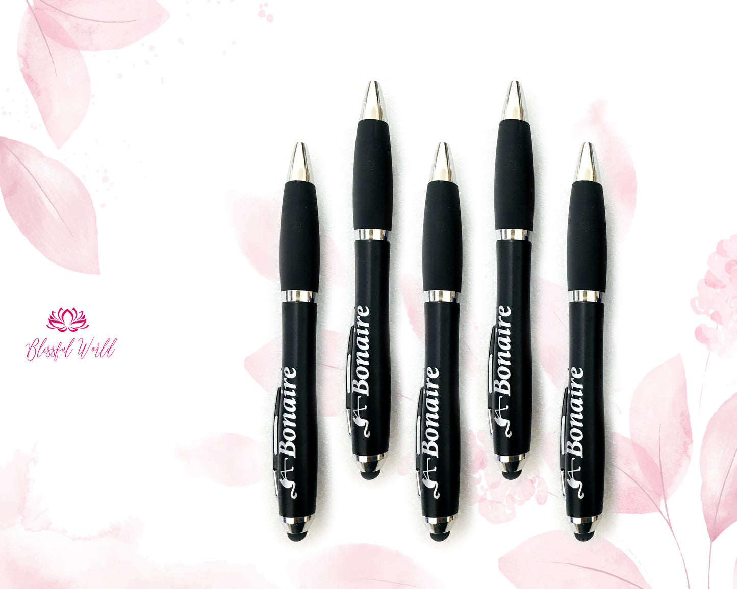 LED Lighted Stylus Pen Wrapped Peptide Pen with Iridescent Skin