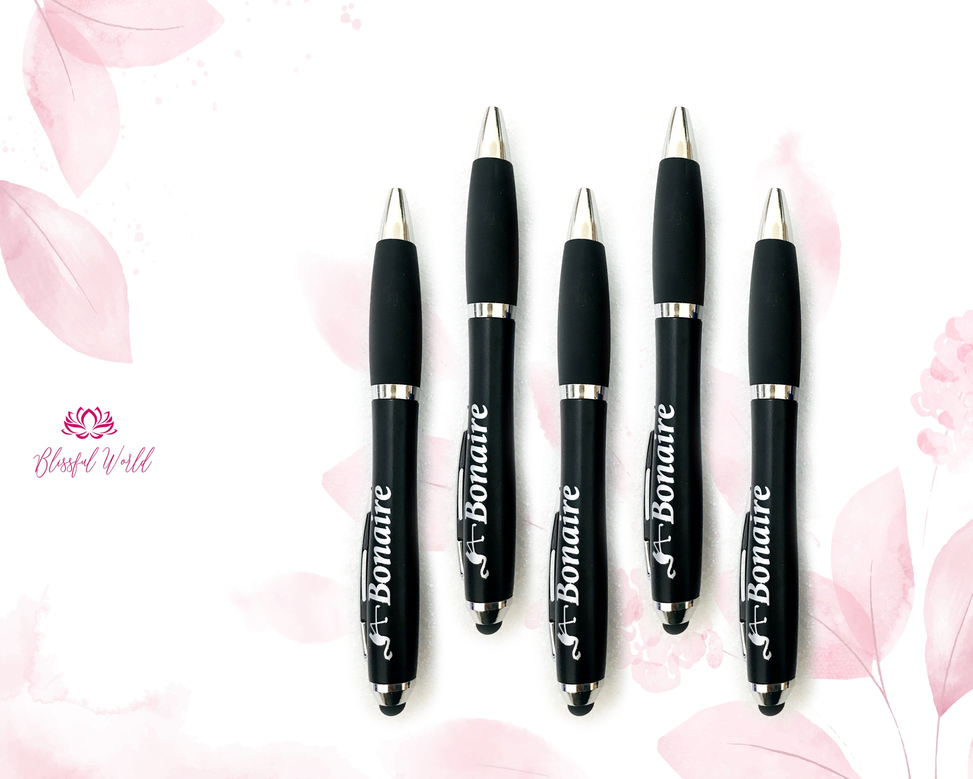 LED Lighted Stylus Pen Wrapped Peptide Pen with Iridescent Skin