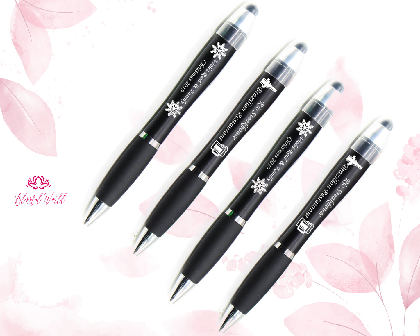 Engraved Pen  Light Up Personalized Pen Illuminated Pen with Stylus  Fun Groomsman Gift Personalized Gift  Stocking Corporate Logo Pen