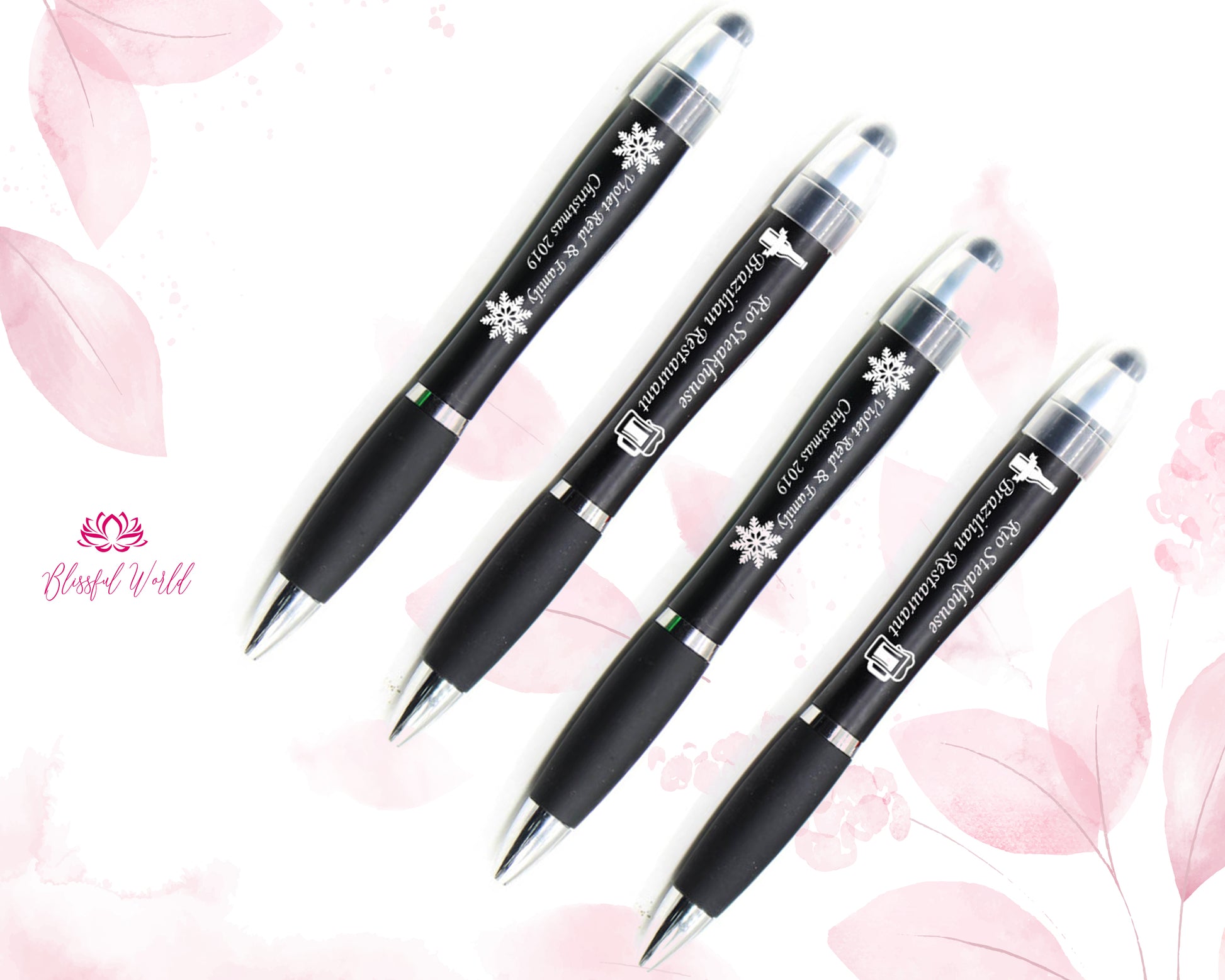 Engraved Pen  Light Up Personalized Pen Illuminated Pen with Stylus  Fun Groomsman Gift Personalized Gift  Stocking Corporate Logo Pen