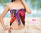 High Slit Mesh Swimwear Wrap Resort Wear for Women  Bridal Lightweight Summer Outfit Skirt 