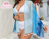 Personalized Georgette Sarong Wrap Beach Wedding Bachelorette Party Honeymoon Pool Party Gift