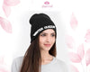 Custom Embroidered Beanie YOUR NAME Old English Area Code Stitched Custom Embroidered Personalized Gift, Embroidery Winter Hat Skull Cap
