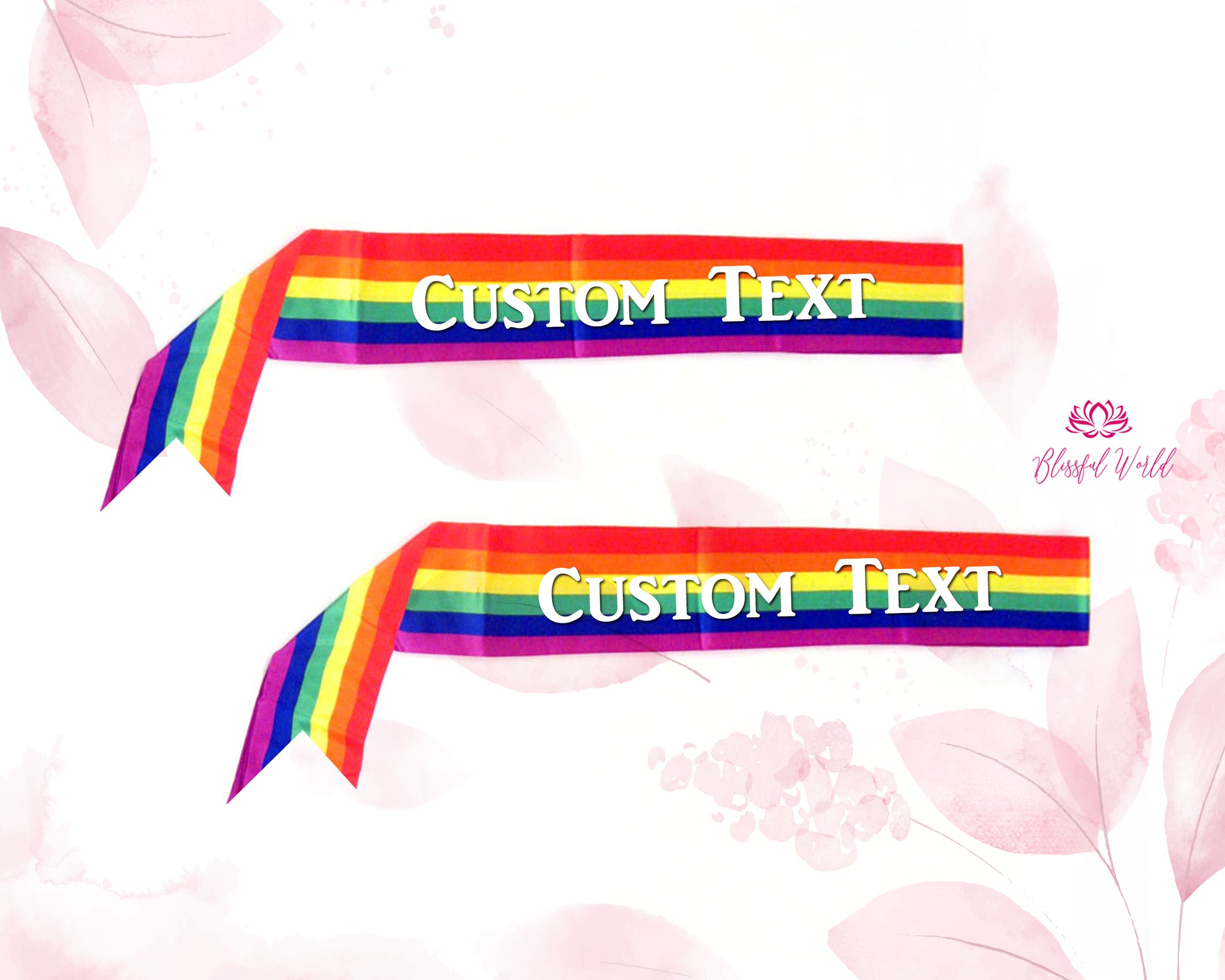 Custom-Text-Sash-Usa