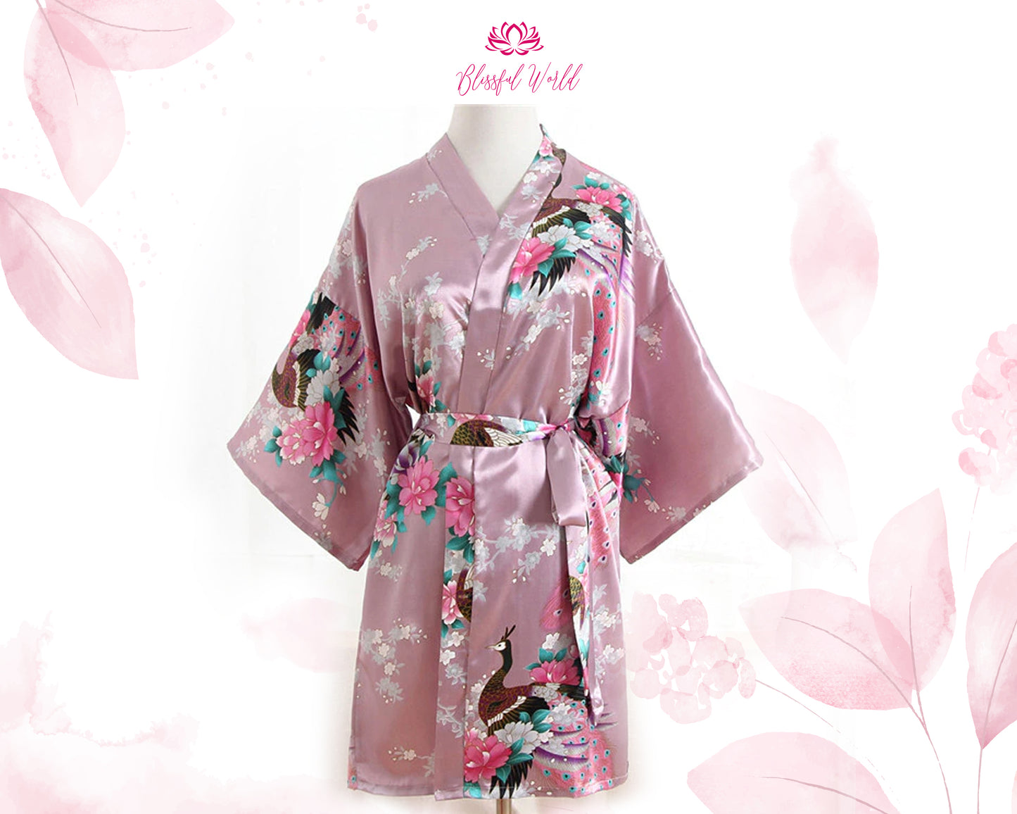 Customized Satin Robes Floral Robes Usa
