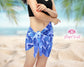 Custom Text Dual Tone Sarongs for Beach Theme Bachelorette Party, Bridesmaid and Bride Sarongs Beach Cover ups personalized Wedding Gifts