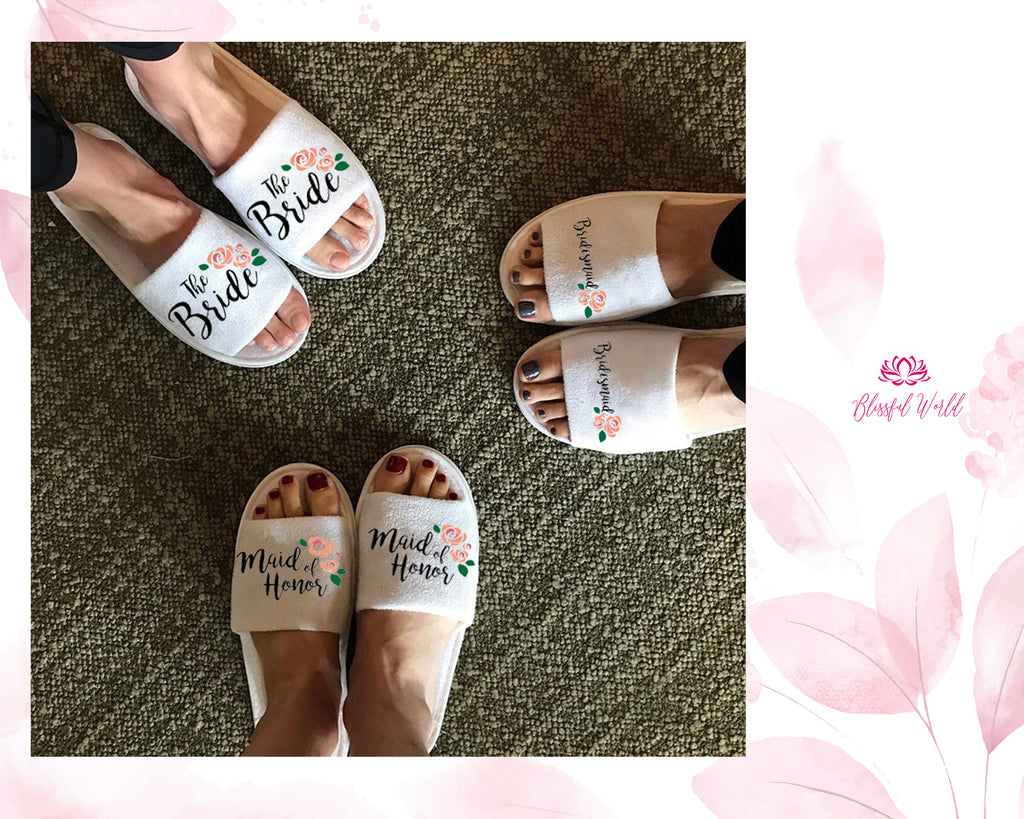 Custom Spa Slippers – Hotel Hammam Airbnb Wedding Gift Personalized Guest Slippers  Disposable & Reusable Options