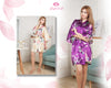 Floral Satin Robe Custom Satin Robe Usa