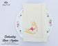 Custom Napkin for Housewarming Gift floral napkins botanical embroidery 