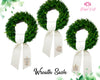Custom Pet Wreath Sash with optional Palmetto sash