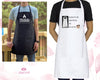 Custom Embroidered Logo Apron - Custom Business Logo - Cotton Embroidered Aprons