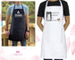 Custom Embroidered Logo Apron - Custom Business Logo - Cotton Embroidered Aprons