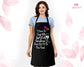 Personalized Logo Apron With Pockets, Custom Text Logo Apron, Custom Print Apron, Custom Kitchen Apron, Apron Gift For Women and Men
