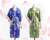 Floral Peacocks robes Bridesmaid Floral Usa