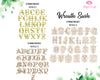 Personalized Wreath Sash with variant font style 
