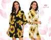 Bridal Sunflower Robes Custom Floral Robes Bridesmaid Floral Robe  Personalized Robes 
