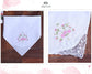 Elegant Lace Wedding Handkerchief  Embroidered Wedding Napkins Father of The Bride Gift 