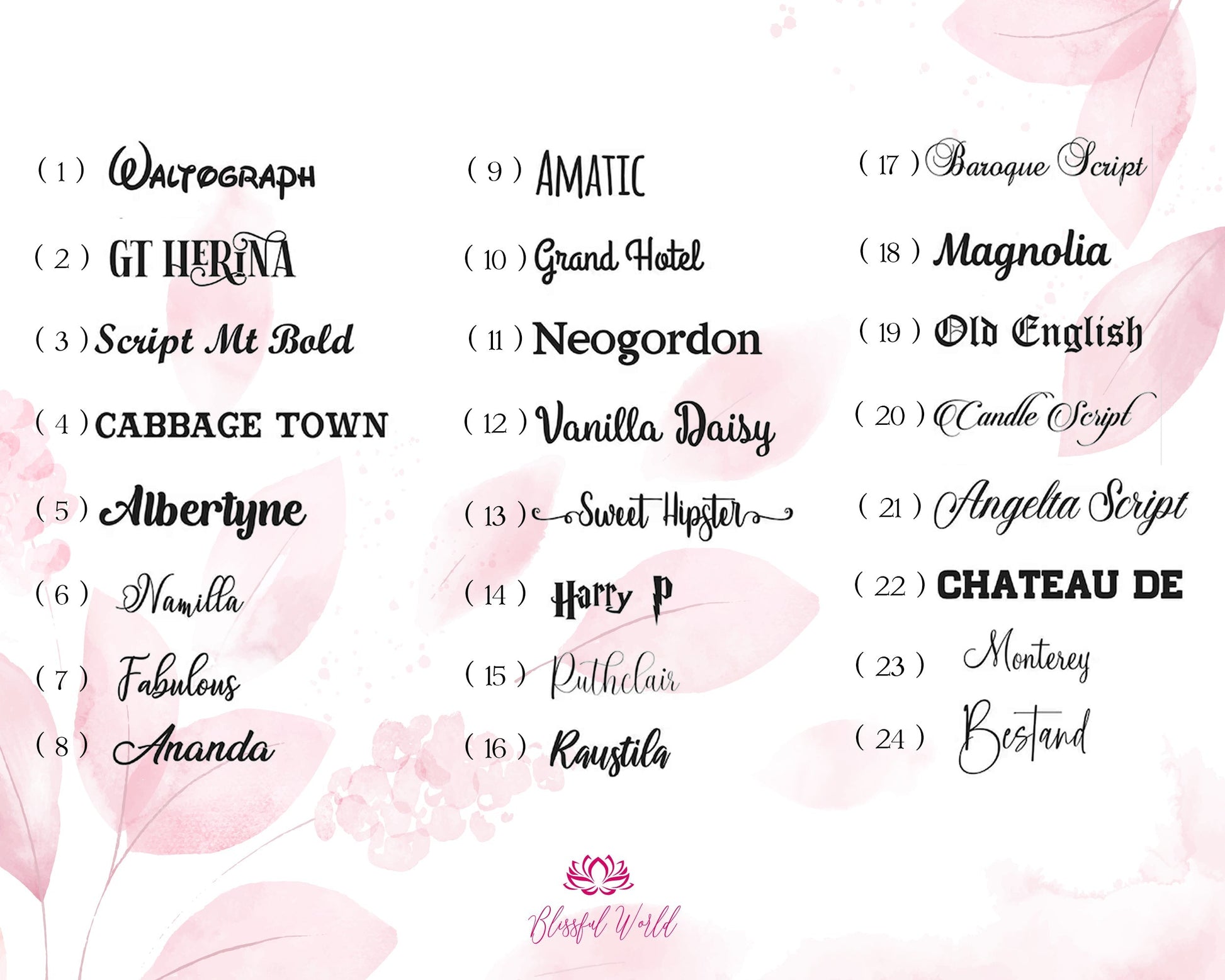 Font Page Usa