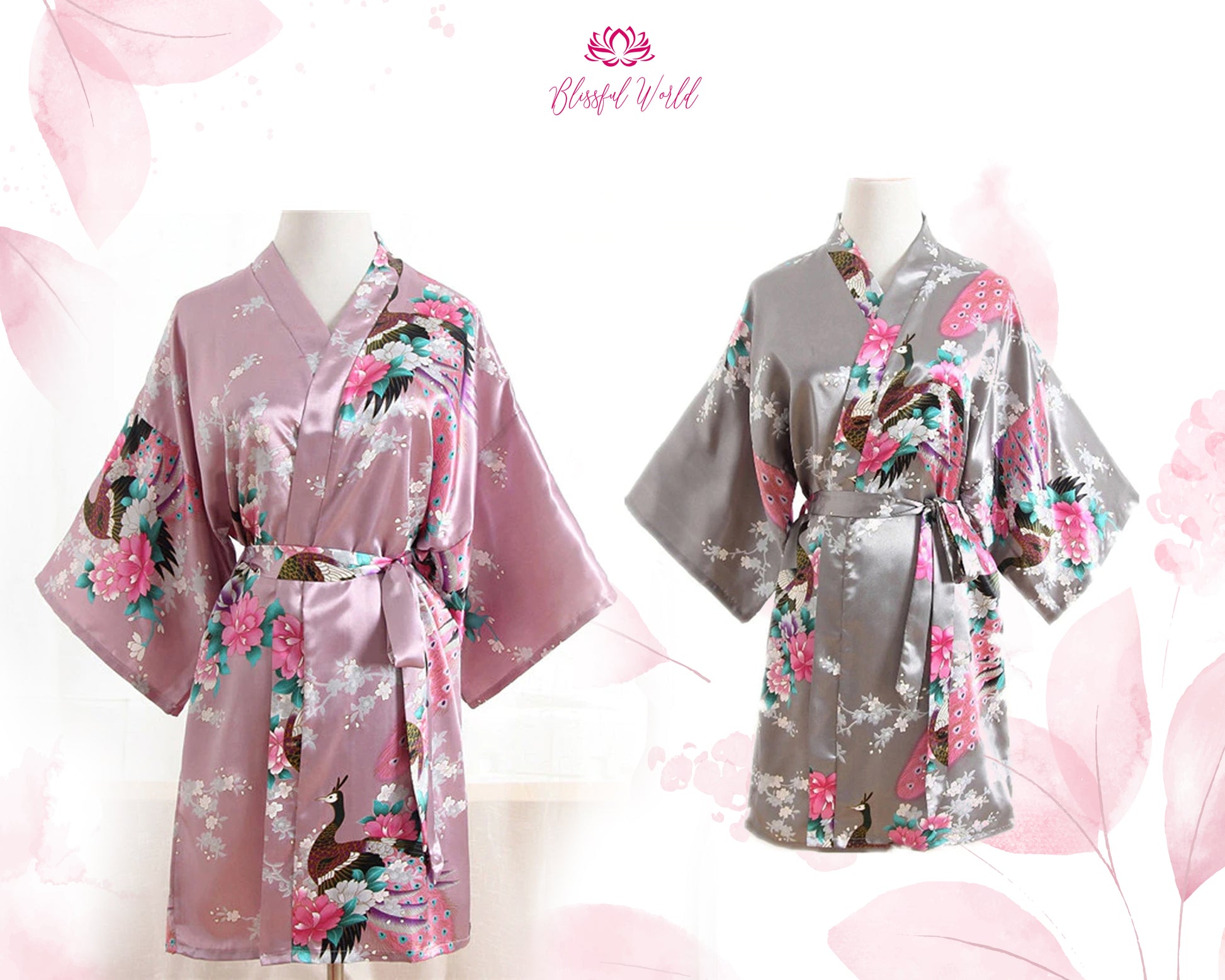Customized Kids Floral Robes Flower Girl Robes Usa