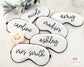 Personalized Eye Mask Bridesmaid Gift Bridal Shower Sleep Mask Customized Wedding Gift Silky Satin Mask Bachelorette Party Personalized Gift