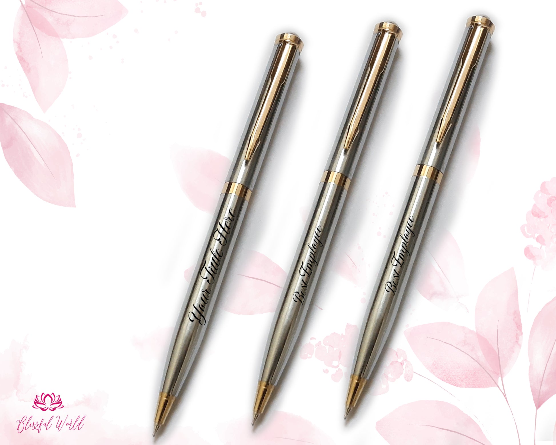 Personalized Pens with Stylus Custom Engraved Metal Ballpoint Pen for Executives Teachers, Students. Ideal Gift For Promotions Or Events