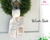 Monogram Wreath Sash Summer Front Porch Door Decor Personalized Front Door Wreath Wedding Sash Custom Embroidery Open Vine Font