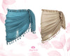 Bathing wrap sarong Handmade cotton pareo Light weight sarong | Bridesmaid sarong