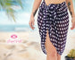 Women Pareo Polka Dot Print Swimwear Sarongs