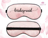 Personalized Sleep Mask for Bridesmaids, Wedding Thank You Gift, Silky Satin Eye Cover, Bachelorette Party Favor, Bride Squad Gift