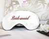 Personalized Eye Mask, Bridesmaid Gift, Bridal Party Gift, Sleep Mask, Personalized Wedding Favor, Silky Satin Mask, Bachelorette Party