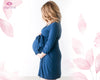 Custom Soft Cotton Maternity Robe Cozy Pregnancy & Nursing Robe for Women