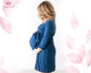 Custom Soft Cotton Maternity Robe Cozy Pregnancy & Nursing Robe for Women
