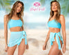 Bridal Party Swim Cover ups - Personalized Ruffle Trim Sarong - Custom Sarong - Beach Cover ups - Bachelorette gifts - Bridesmaids Gifts