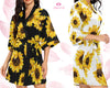 Custom Robe for Bridesmaids Bridesmaid Floral Robe  Wedding Day Robe Bridal Party Robe 