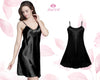 Luxury Women's Satin Camisole Nightdress Elegant Sheer Sleepwear Lightweight Loungewear All-Season Silky Nightie