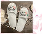 Personalized Bridesmaids Bride Fluffy Slippers Bridesmaids Proposal Custom Future Mrs. Slippers Wedding Slippers Matron of Honor Slippers